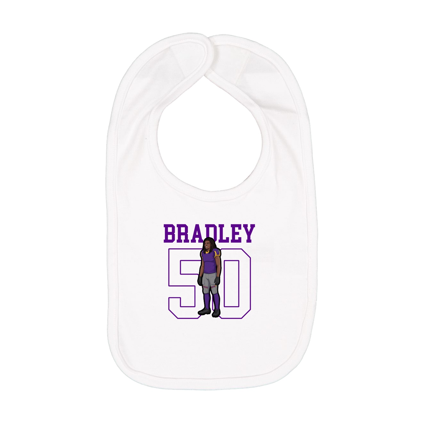 Infant Bib — Shirsey in White