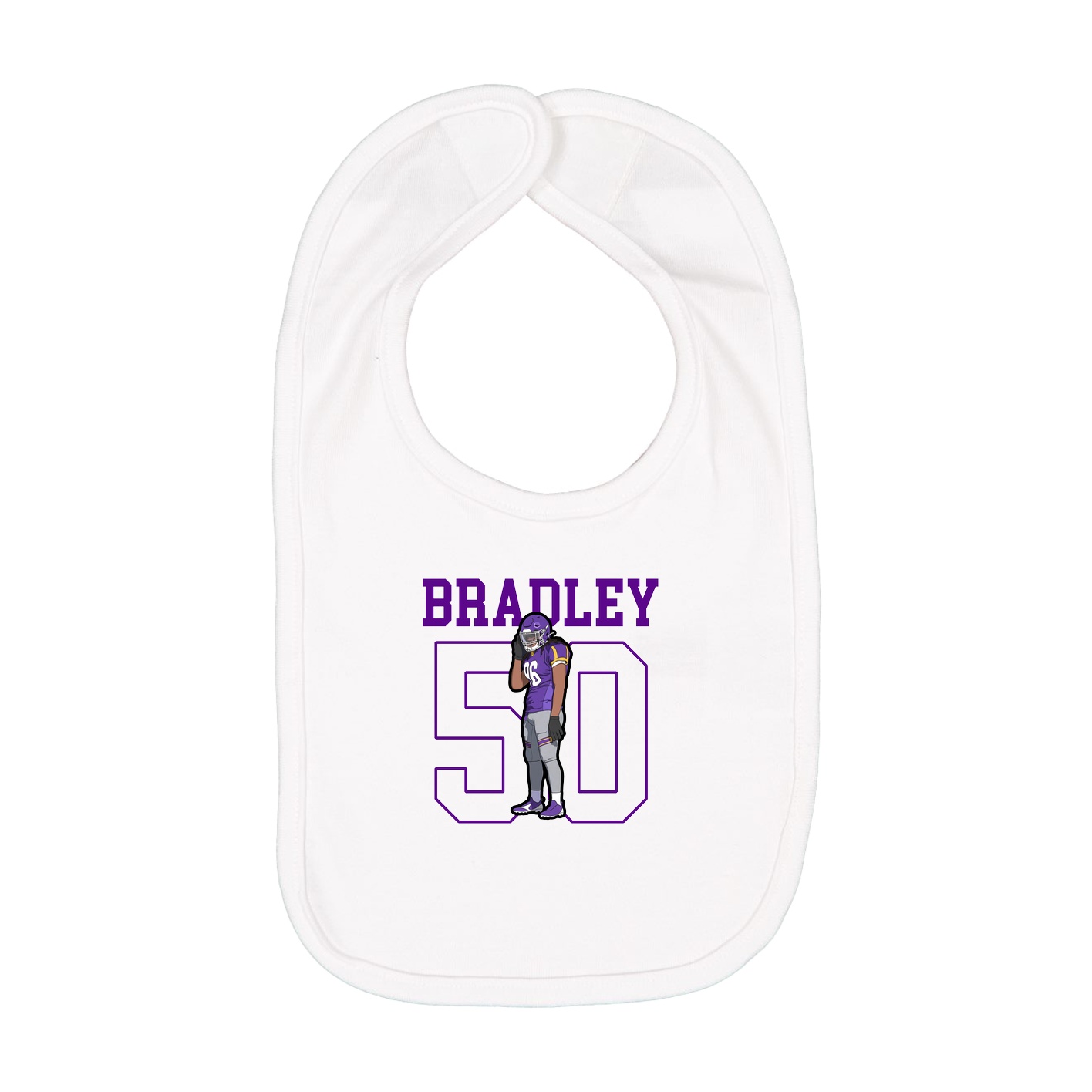 Infant Bib — Shirsey in White