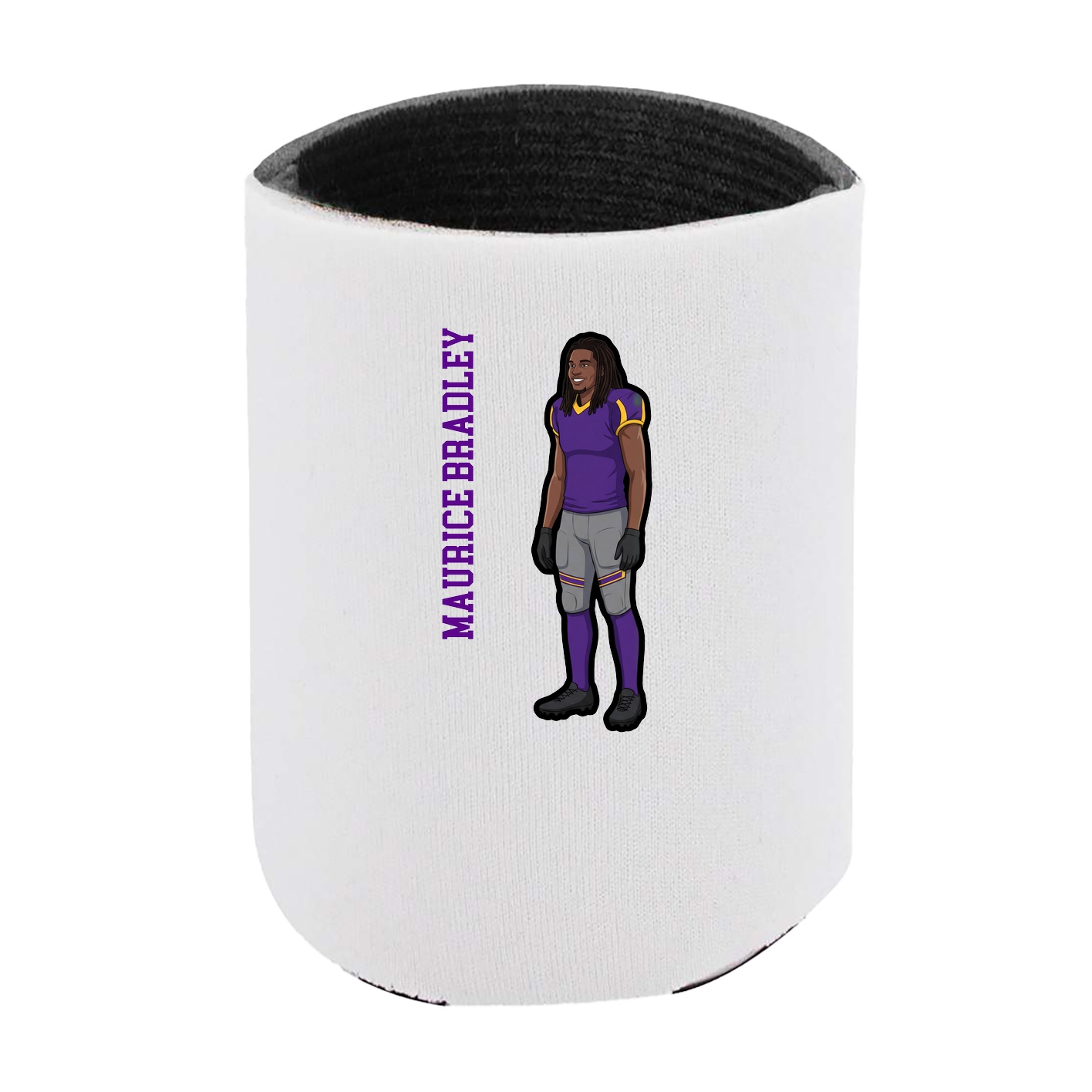 Can Holder — Name Vertical in White