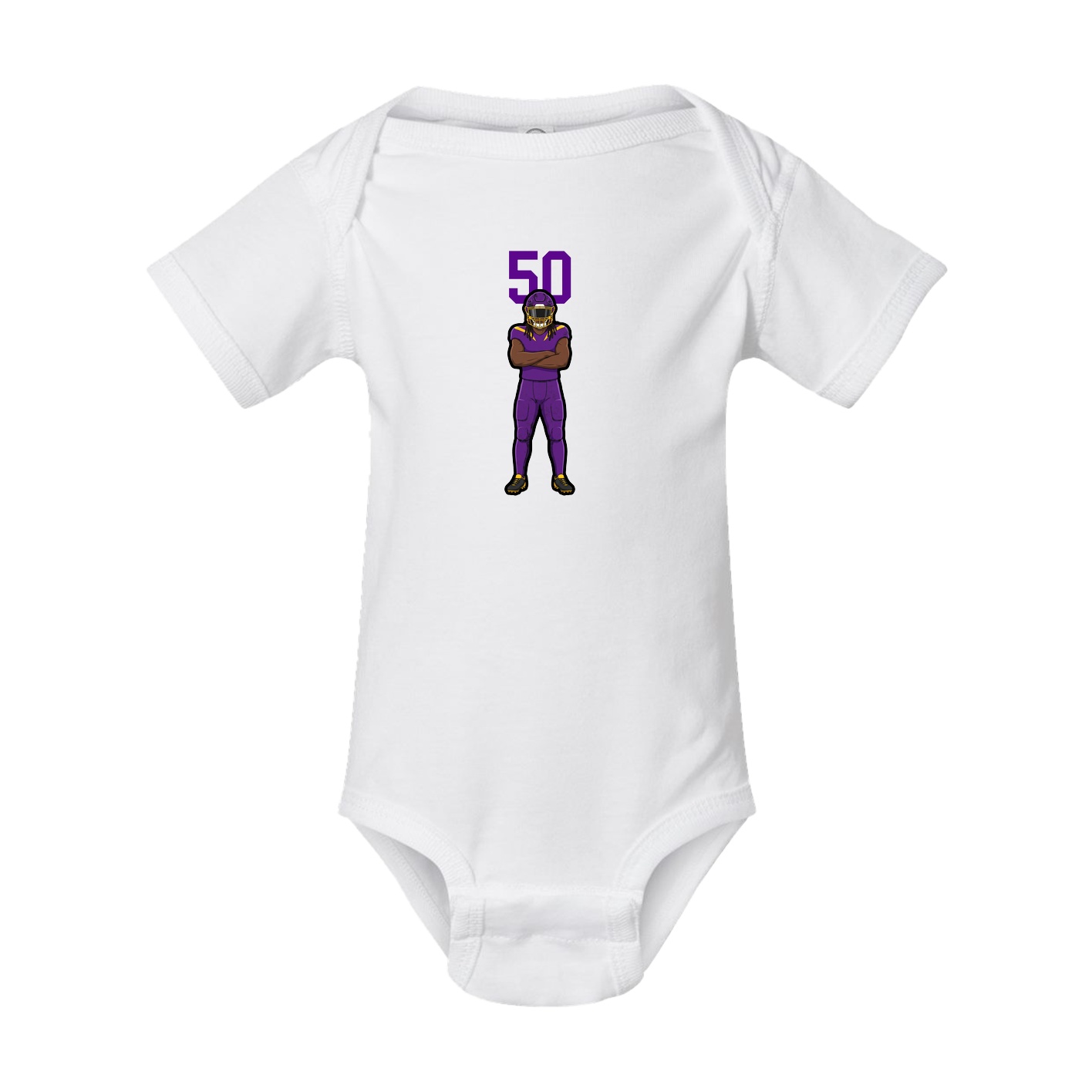 Baby Onesie — Number Top in White