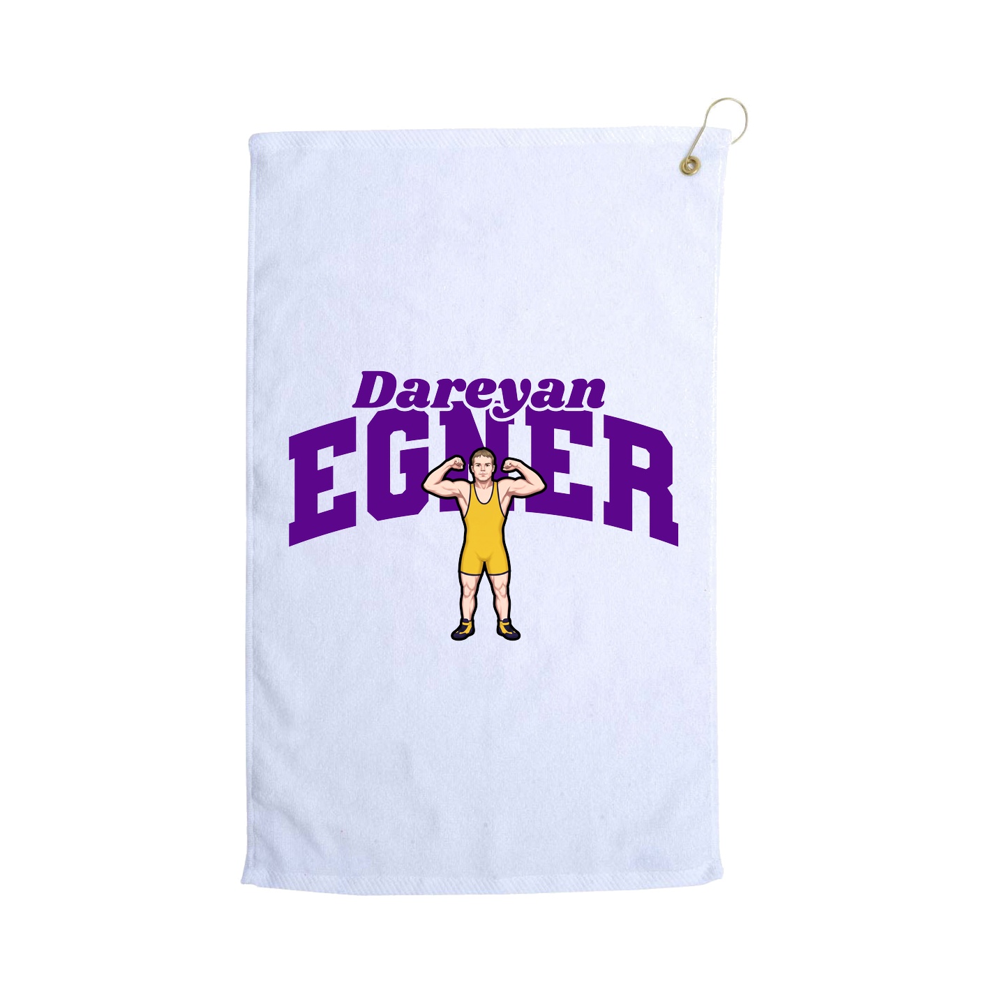 Golf Towel — Signature Arch in White