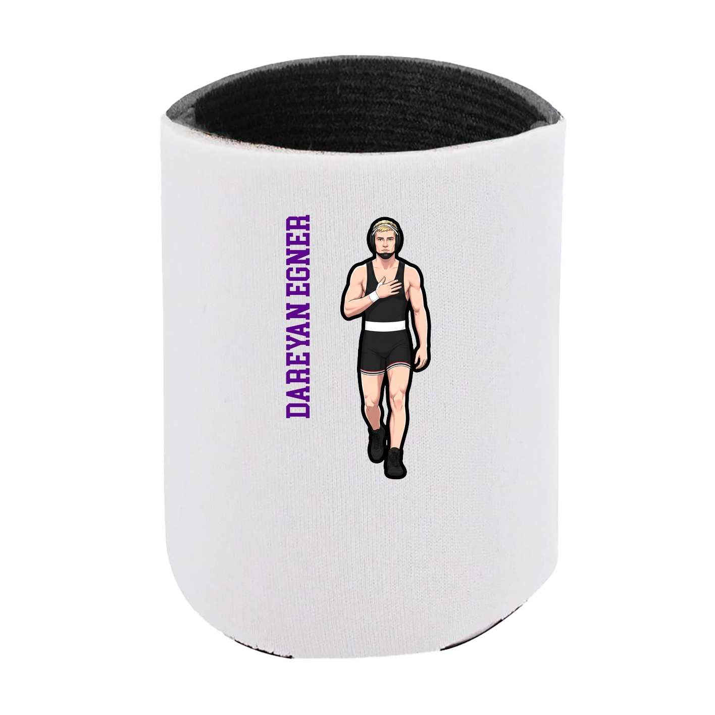 Can Holder — Name Vertical in White