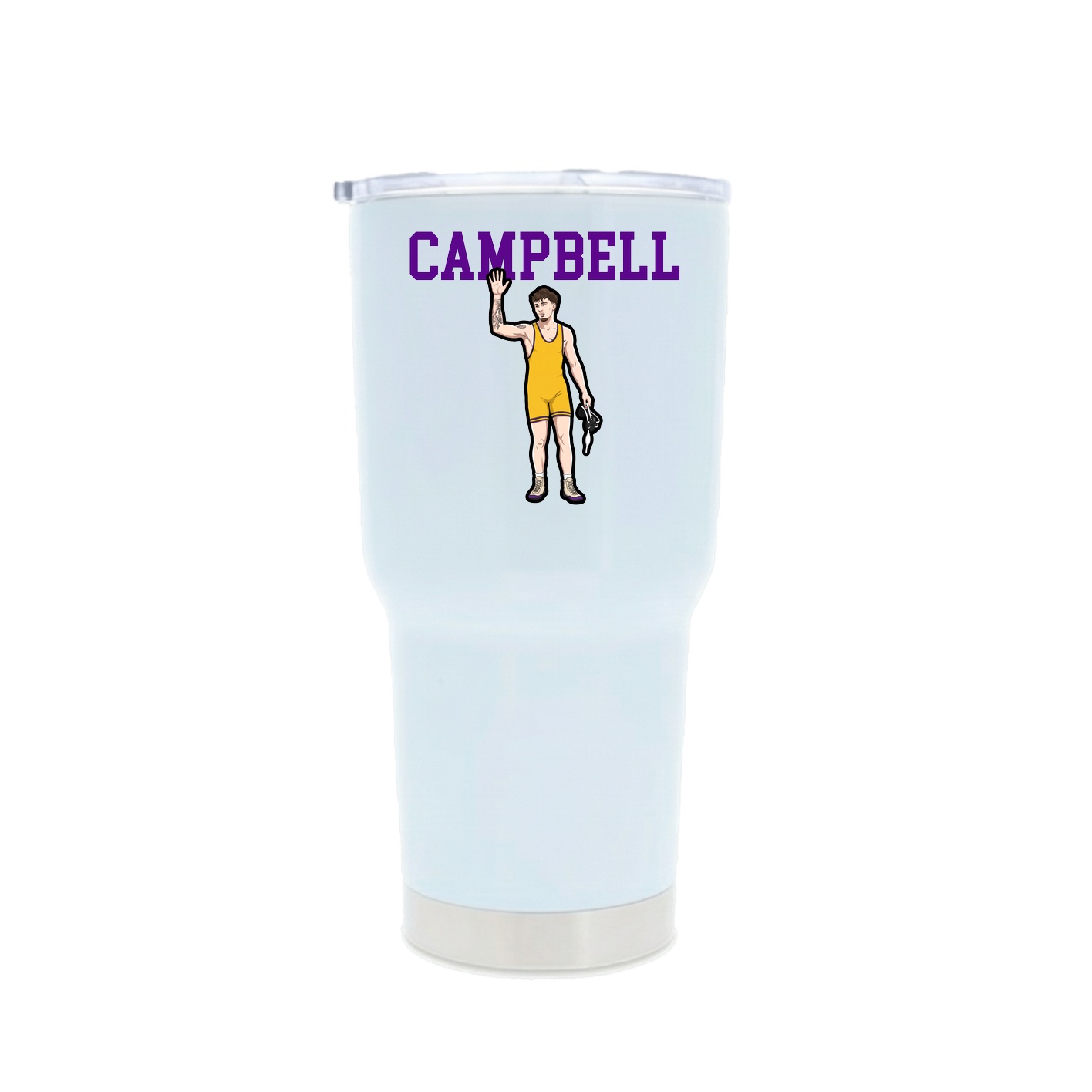 30oz Stainless Steel Tumbler — Shirsey in White