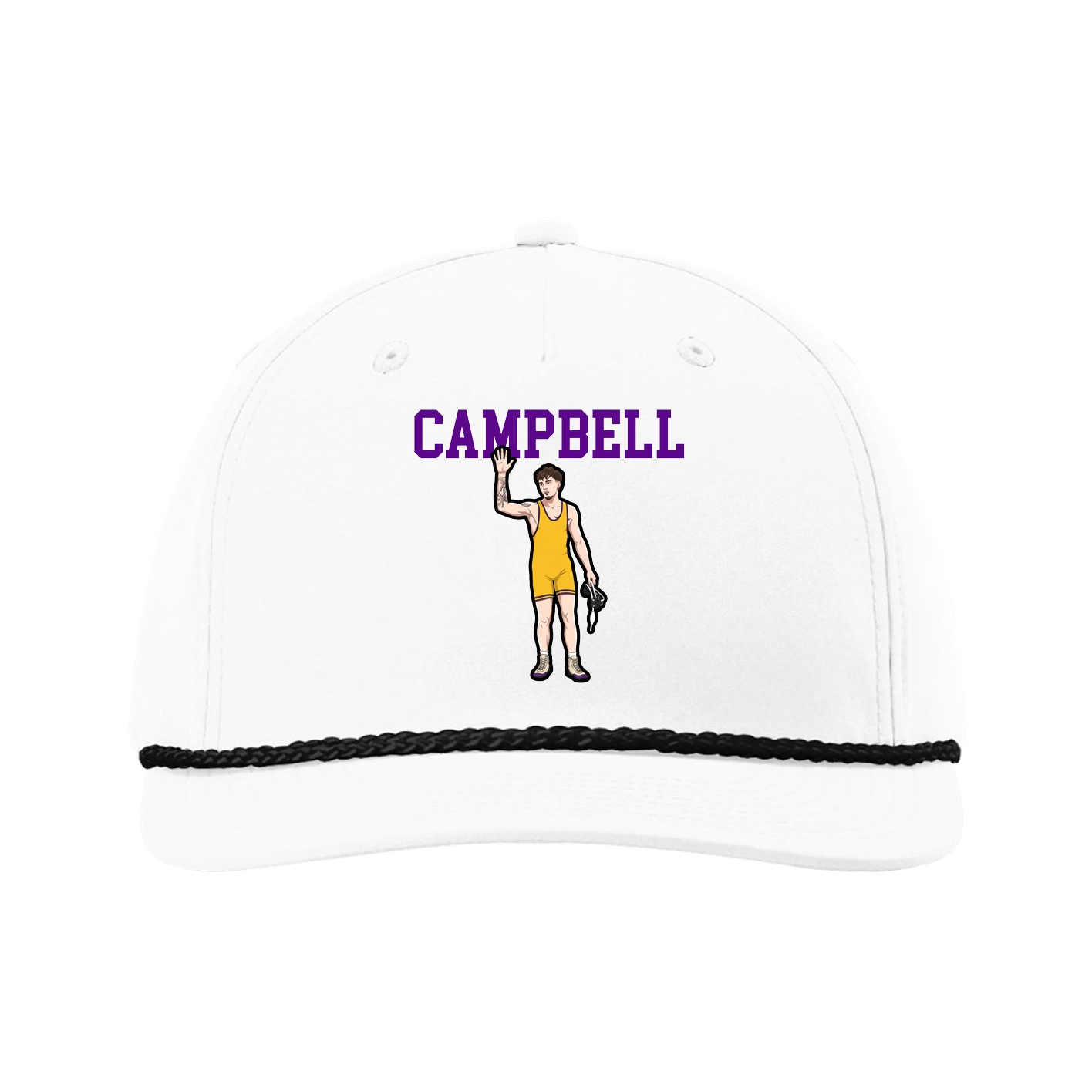 Five-Panel Classic Rope Cap — Shirsey in White