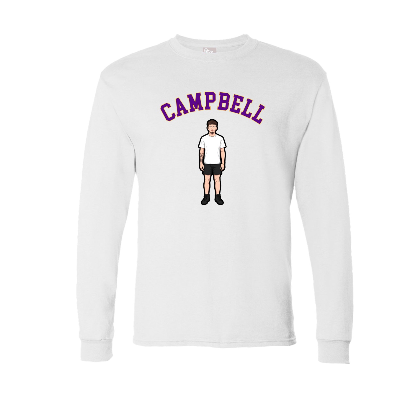 Long Sleeve Tee — Shirsey Arch in White