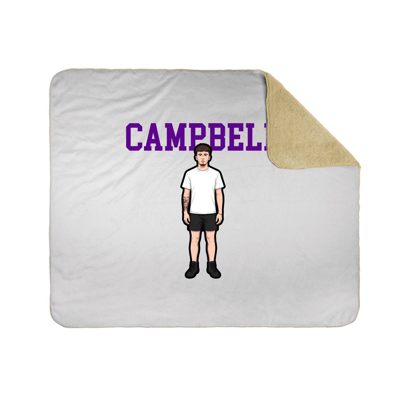 Throw Blanket — Shirsey in White