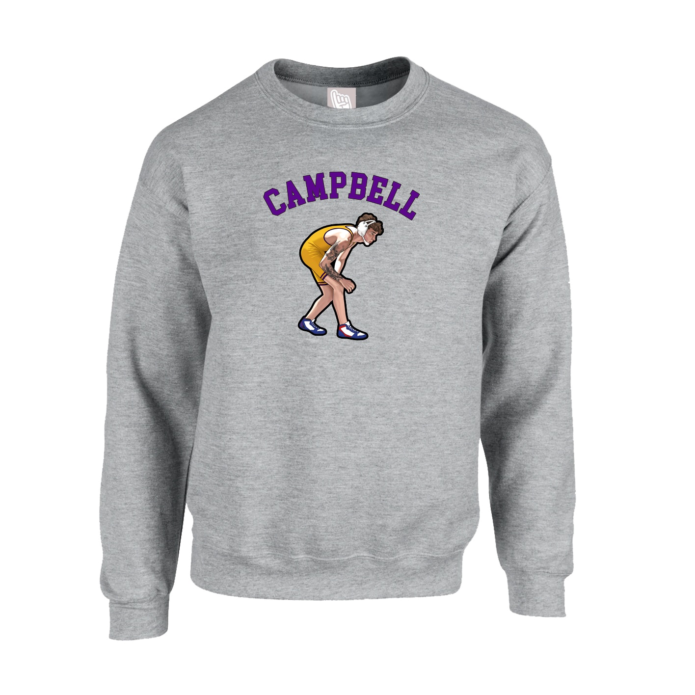 Fleece Crew — Shirsey Arch in Grey