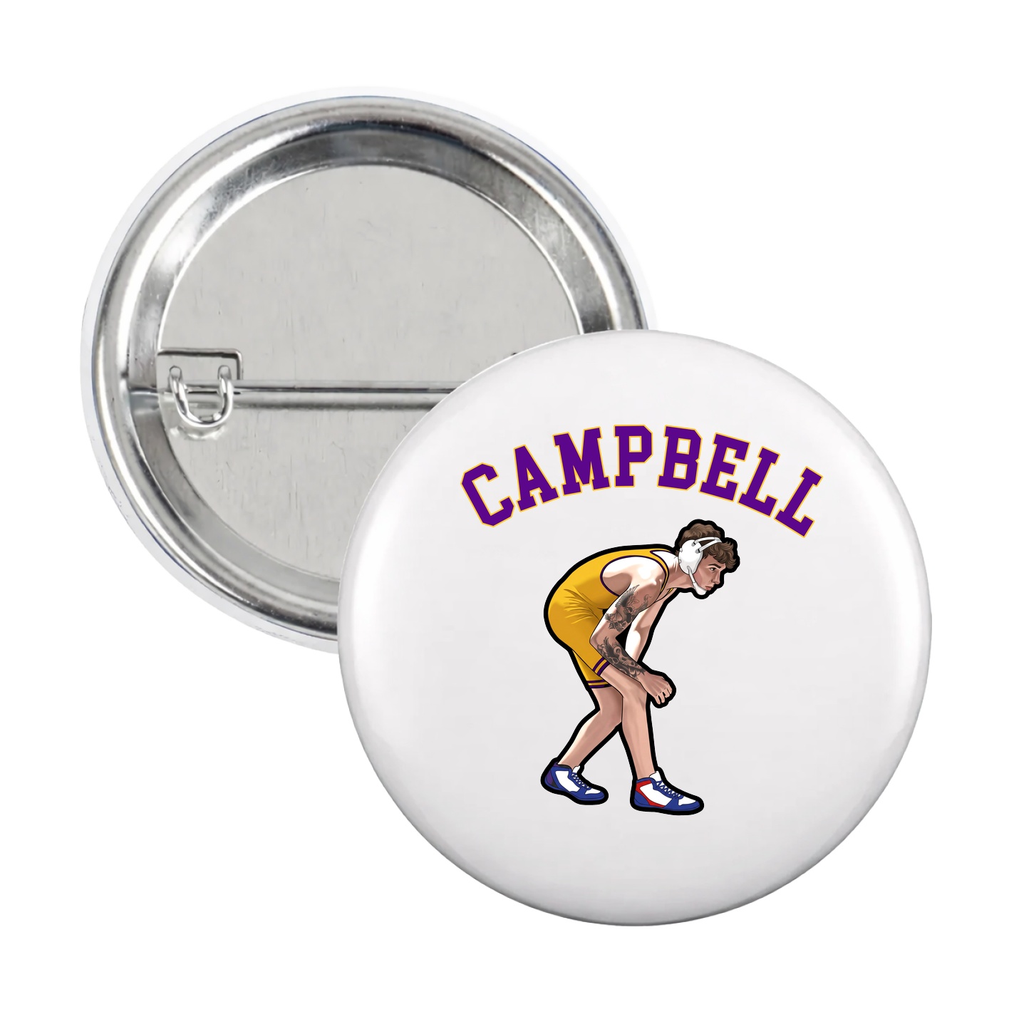 Game Day Button — Shirsey Arch in White