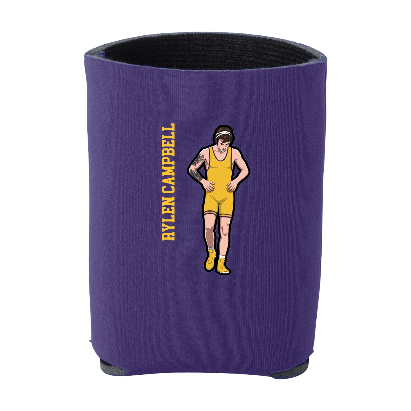 Can Holder — Name Vertical in Purple