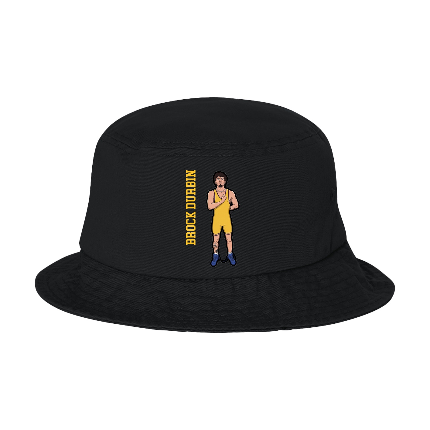 Bucket Cap — Name Vertical in Black