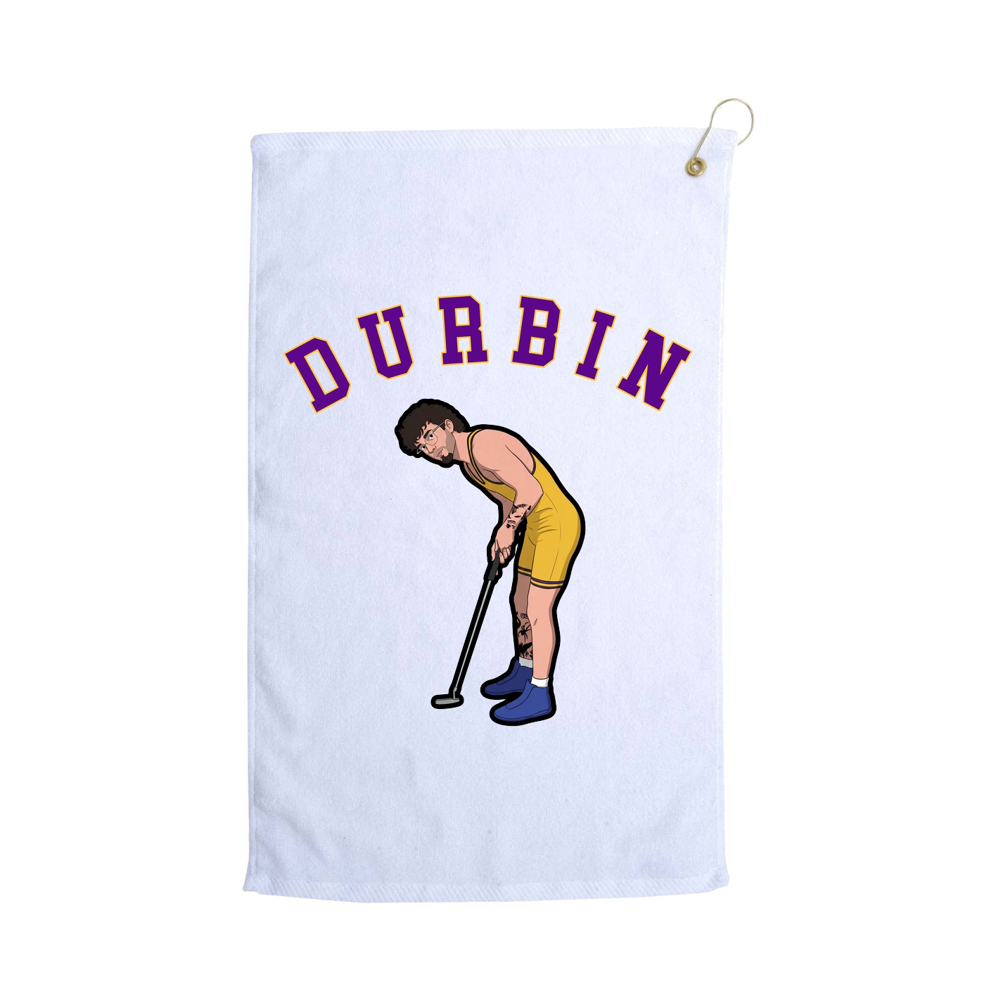Golf Towel — Shirsey Arch in White