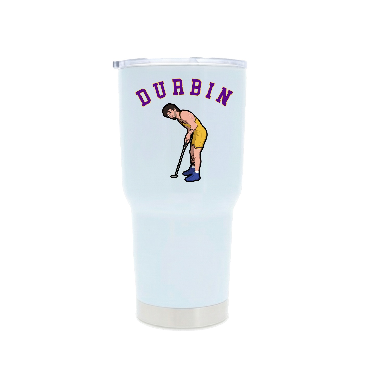 30oz Stainless Steel Tumbler — Shirsey Arch in White