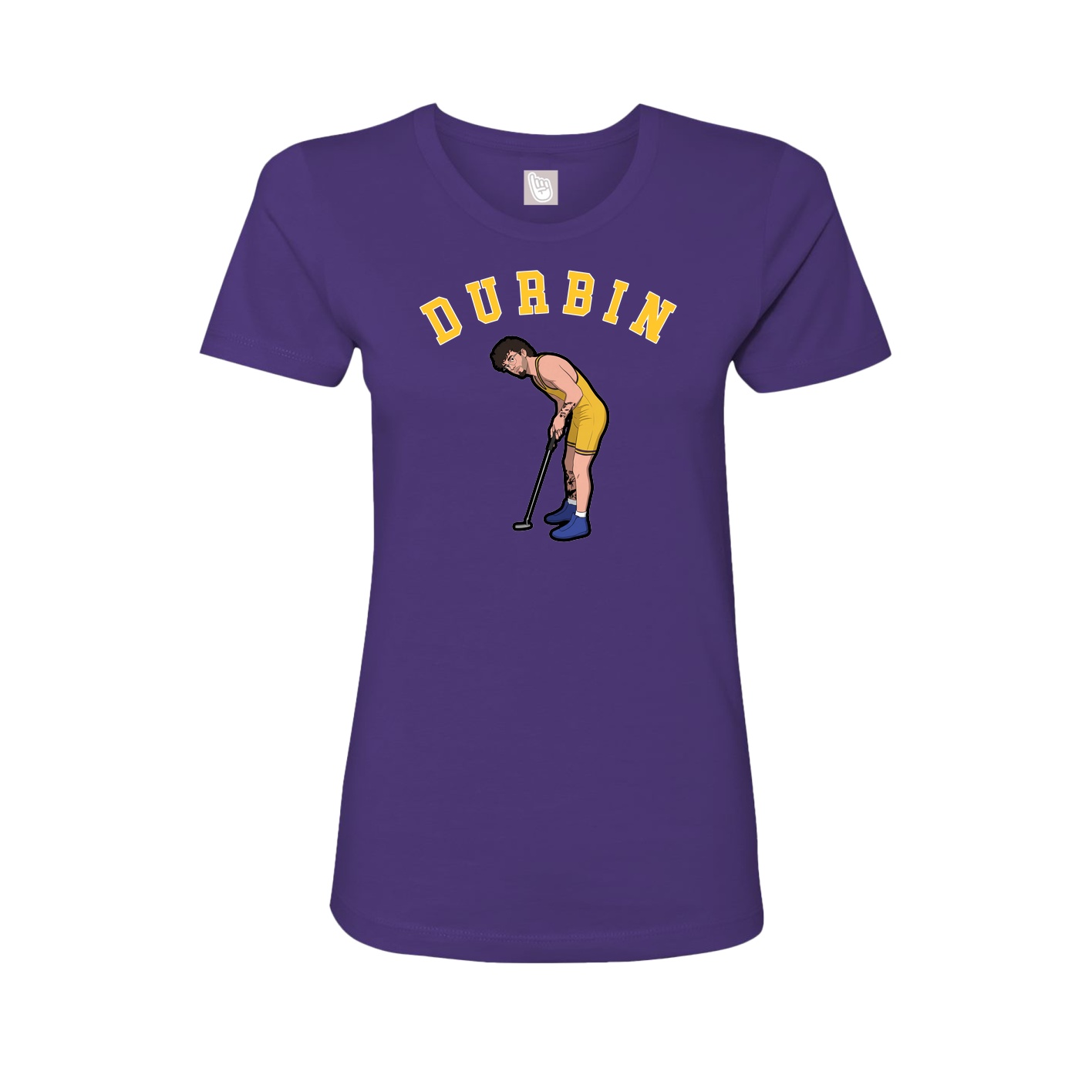 Fitted Women's Tee — Shirsey Arch in Purple