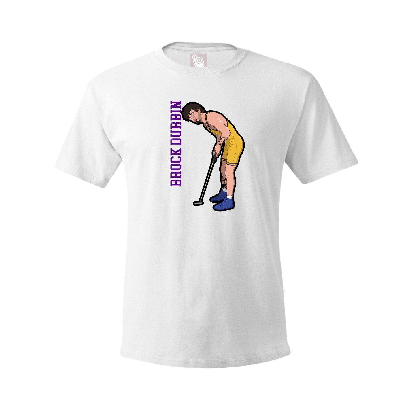 Tee — Name Vertical in White