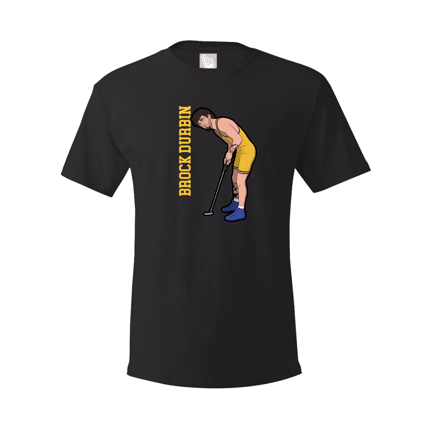Youth Tee — Name Vertical in Black