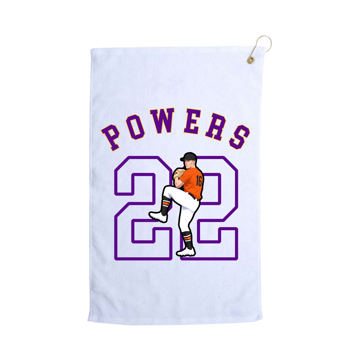 Golf Towel — Shirsey Arch in White