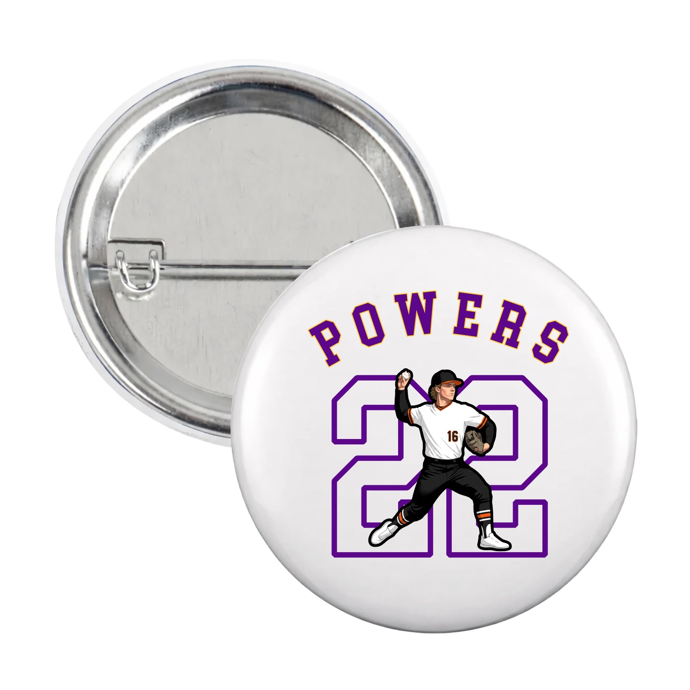 Game Day Button — Shirsey Arch in White