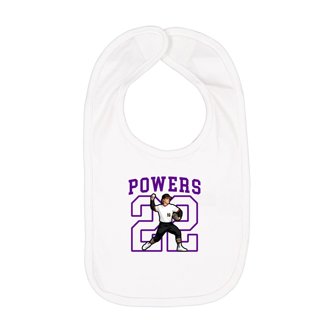 Infant Bib — Shirsey in White