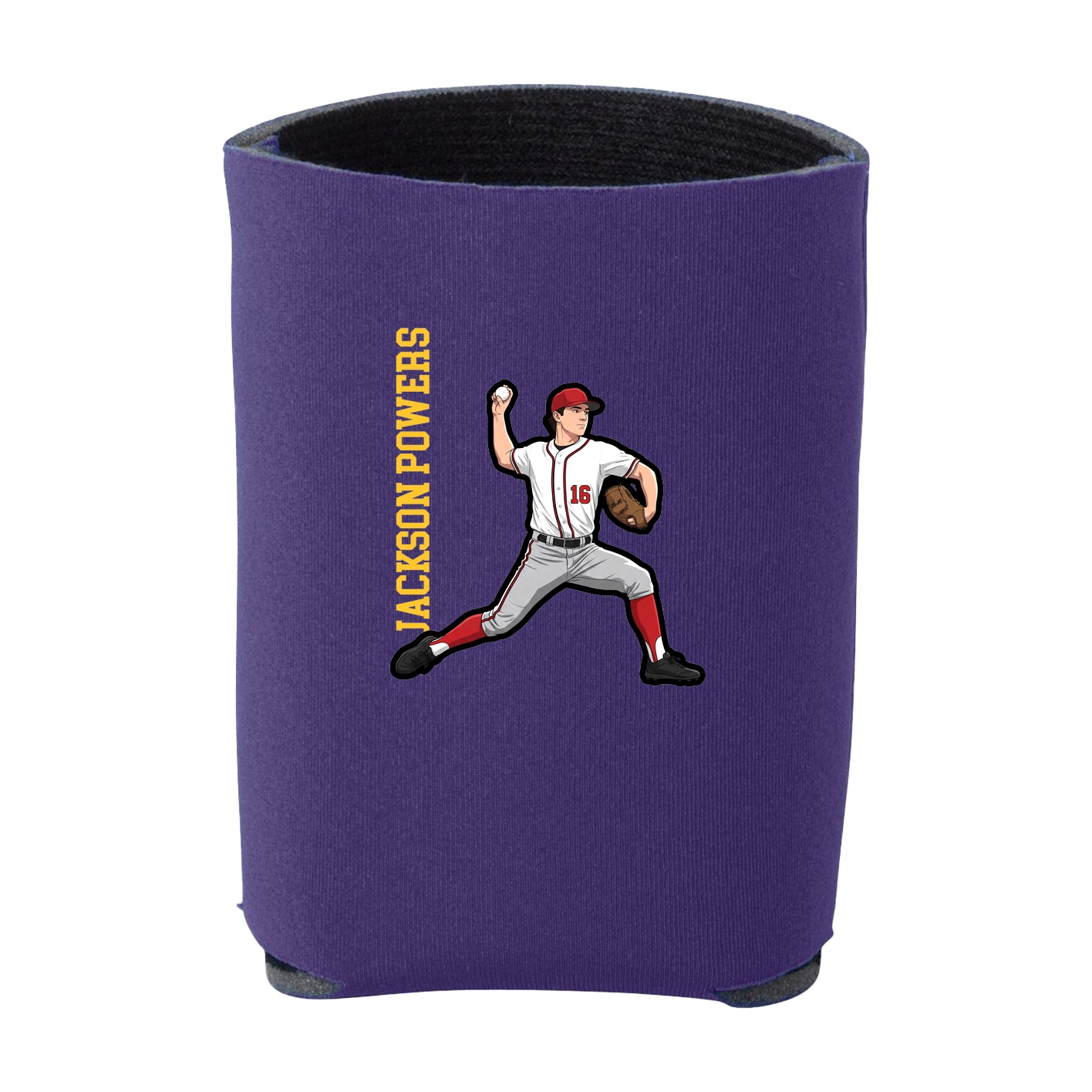 Can Holder — Name Vertical in Purple