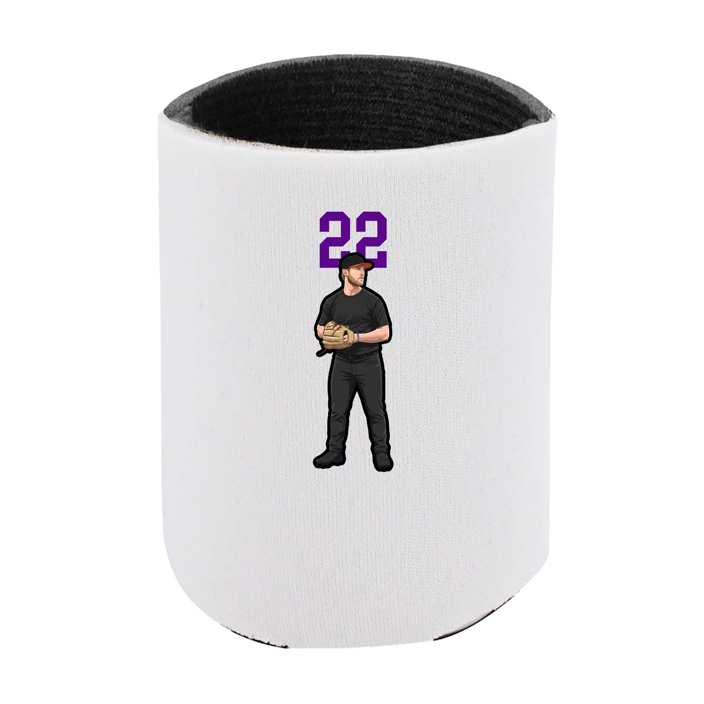 Can Holder — Number Top in White
