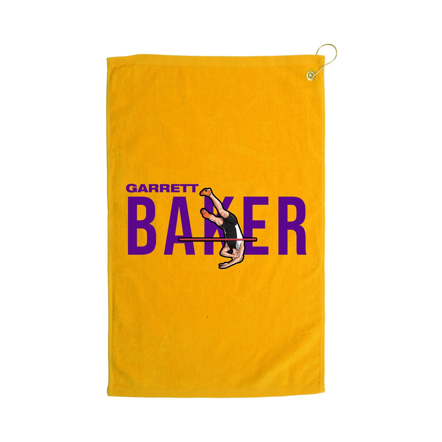 Golf Towel — Player Name in Gold