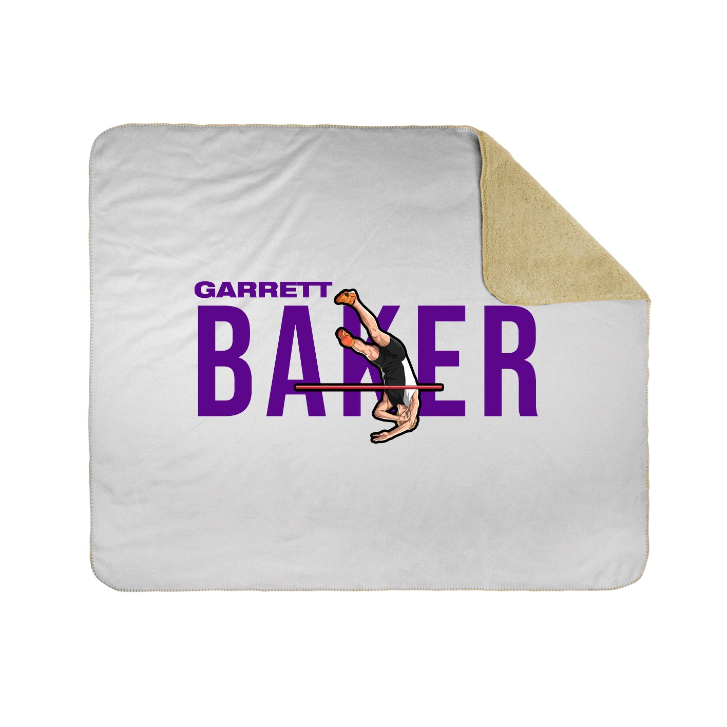 Throw Blanket — Player Name in White