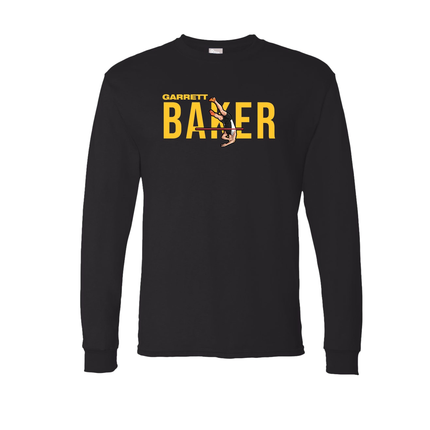 Long Sleeve Tee — Player Name in Black