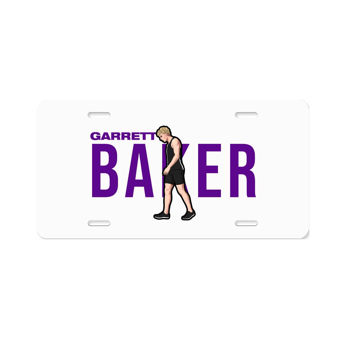 License Plate — Player Name in Classic