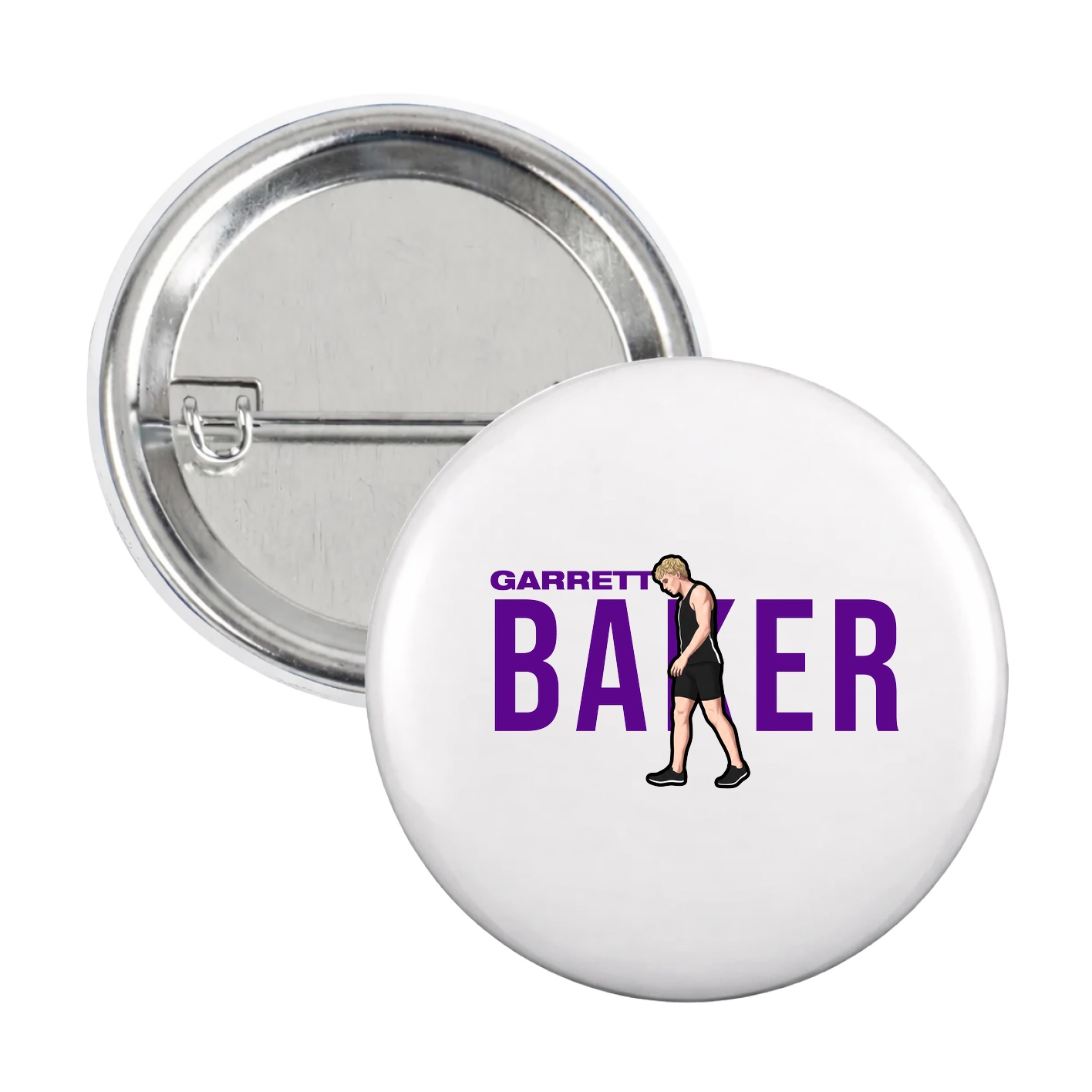 Game Day Button — Player Name in White