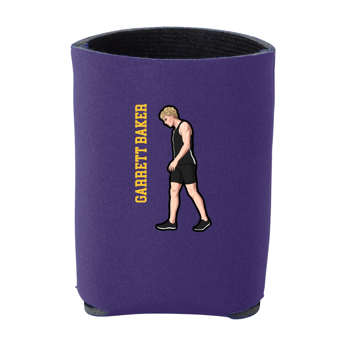 Can Holder — Name Vertical in Purple