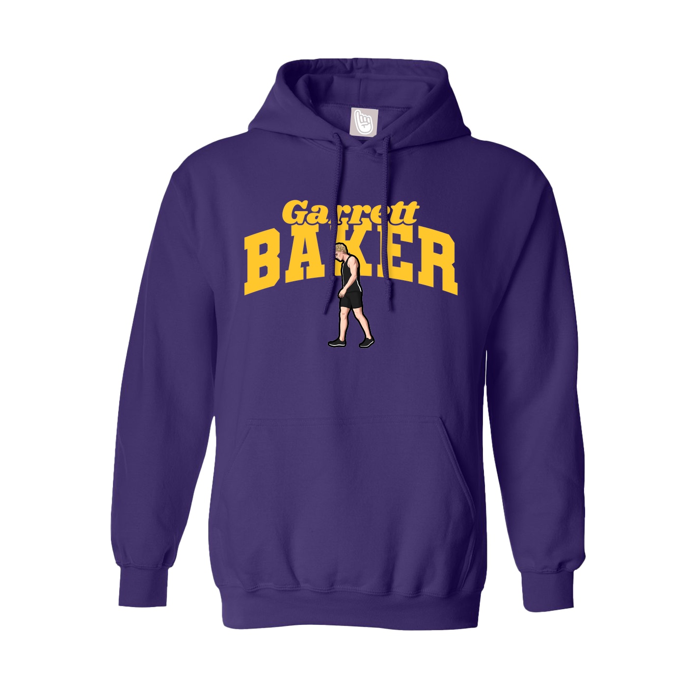 Hoodie — Signature Arch in Purple