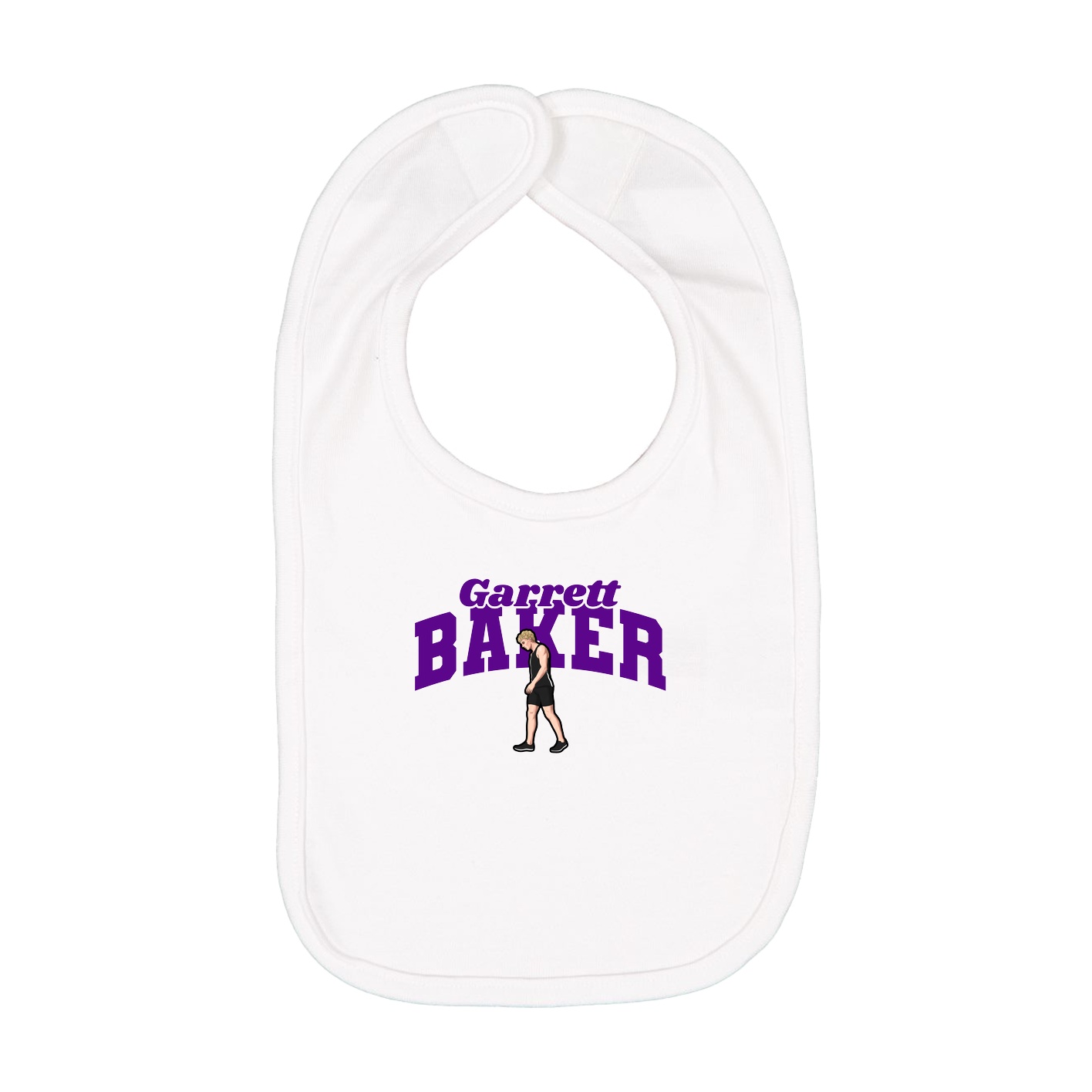 Infant Bib — Signature Arch in White