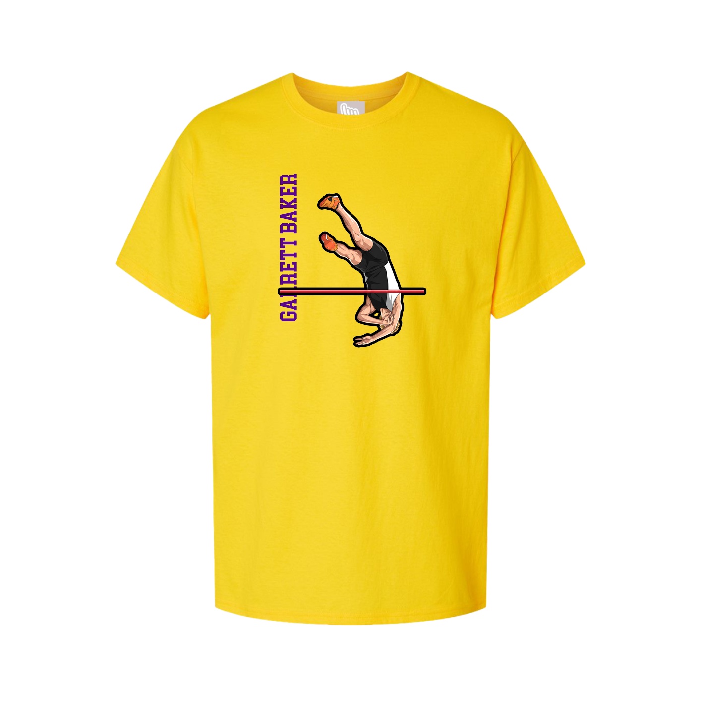 Tee — Name Vertical in Gold
