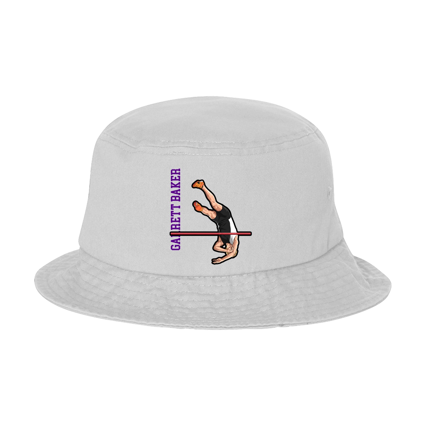 Bucket Cap — Name Vertical in White