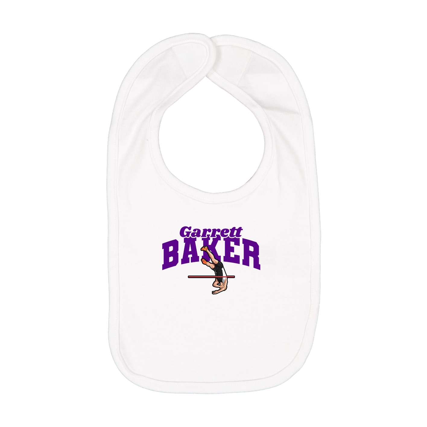 Infant Bib — Signature Arch in White