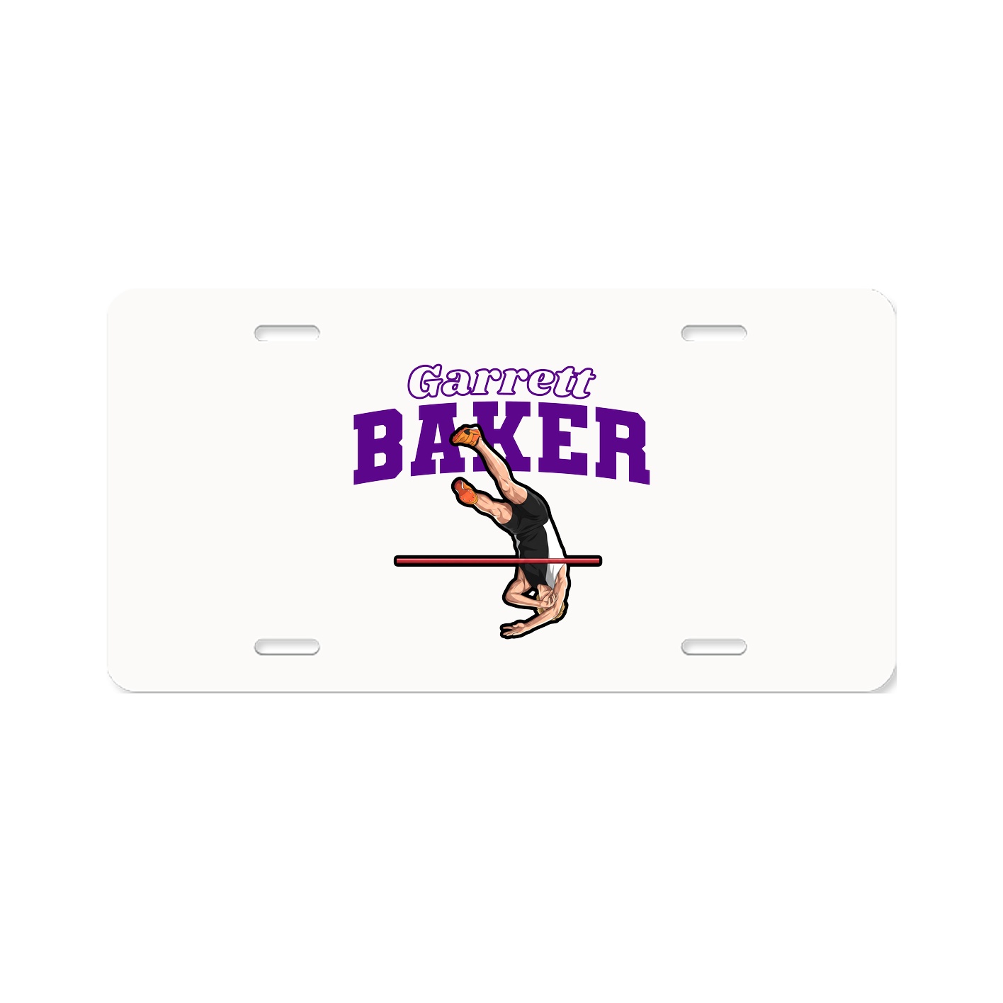 License Plate — Name Arch in Classic