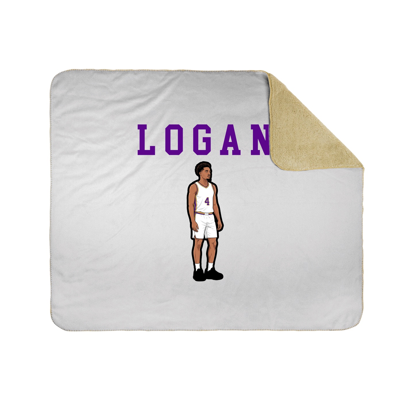 Throw Blanket — Shirsey in White