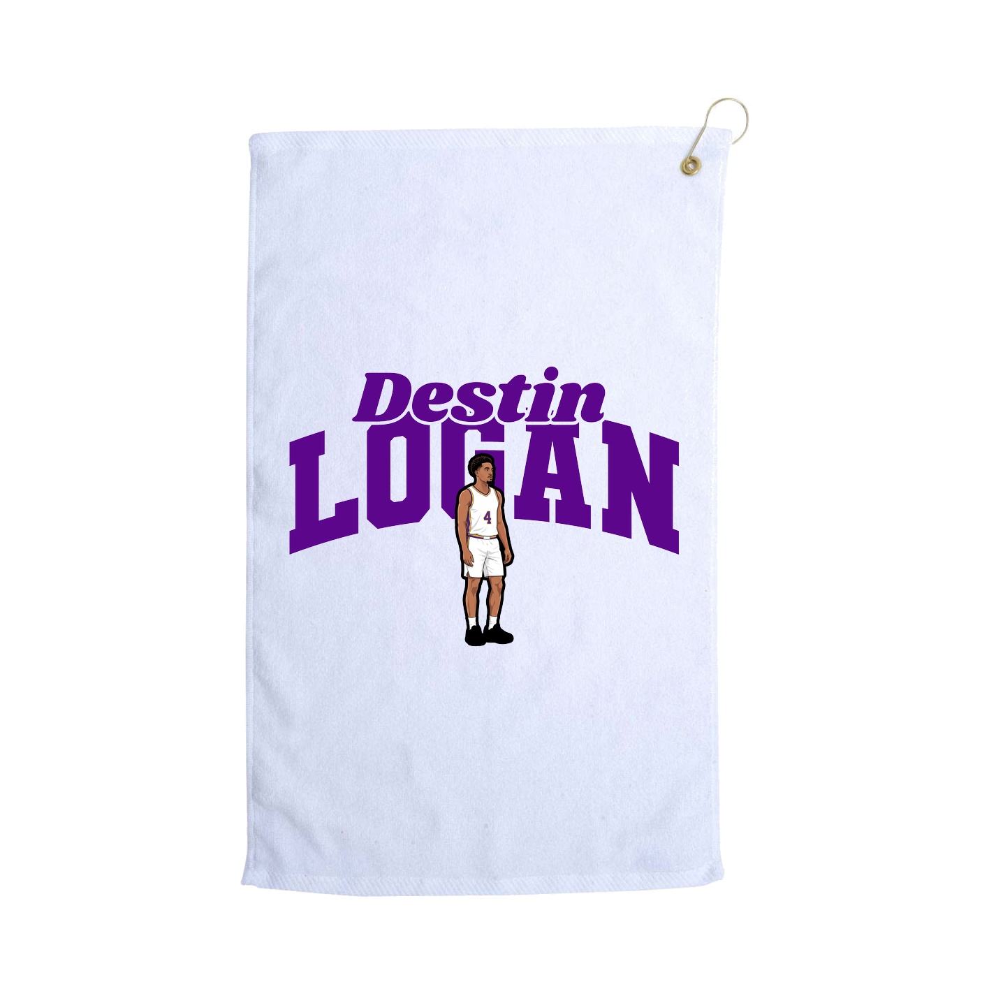 Golf Towel — Signature Arch in White