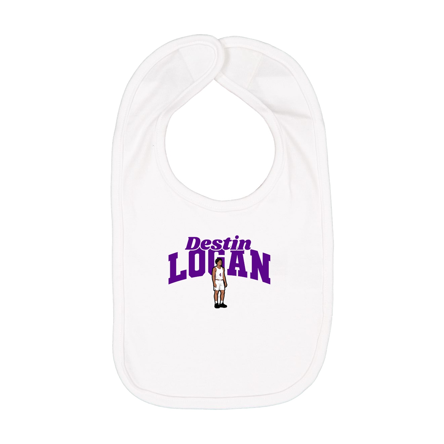 Infant Bib — Signature Arch in White