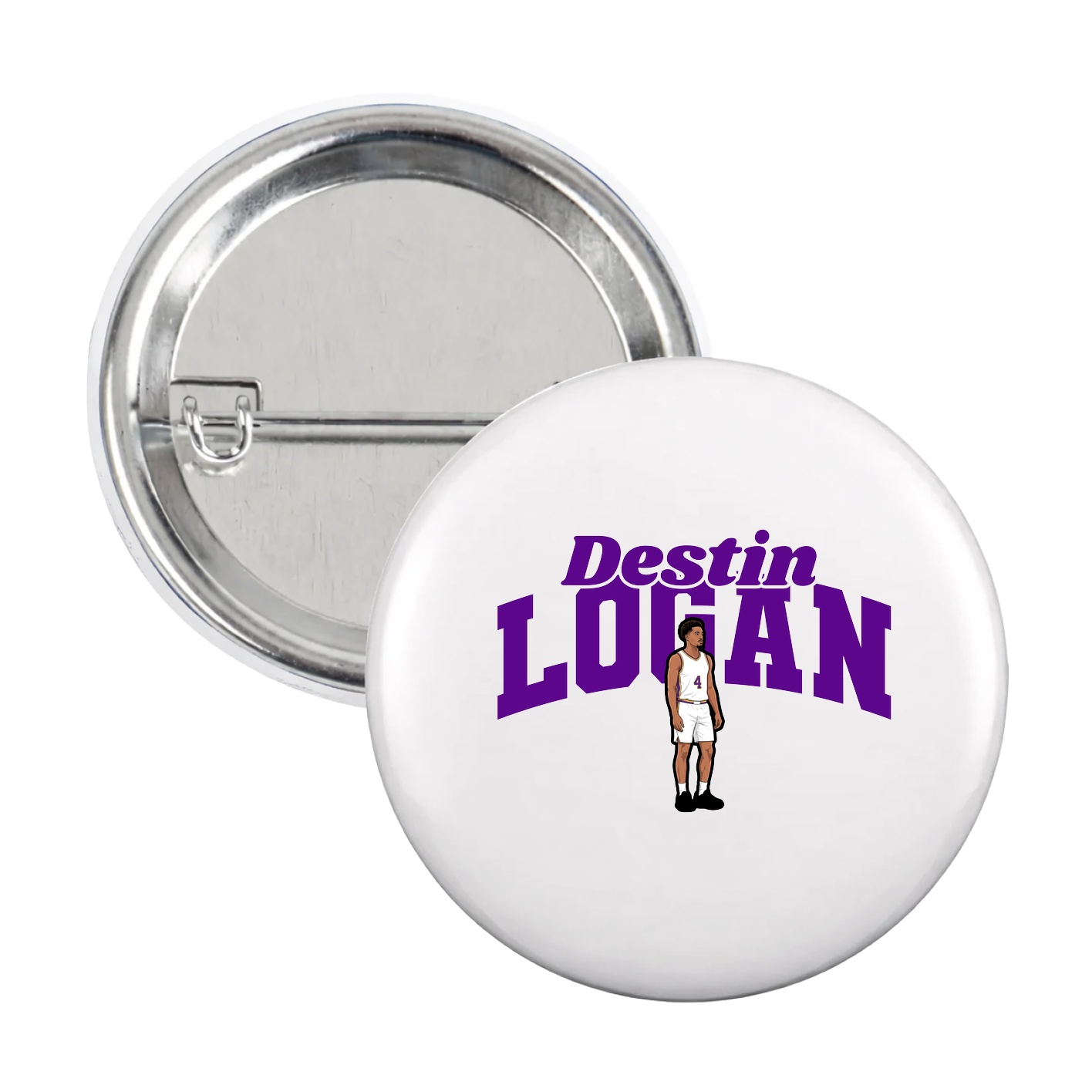Game Day Button — Signature Arch in White
