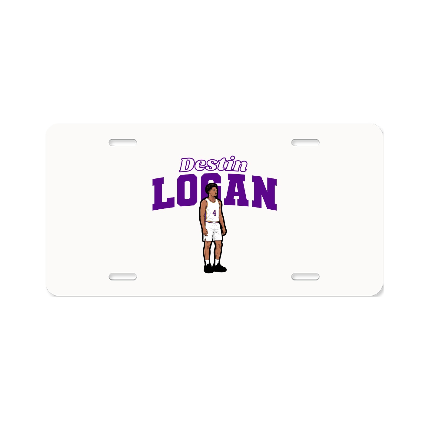License Plate — Name Arch in Classic