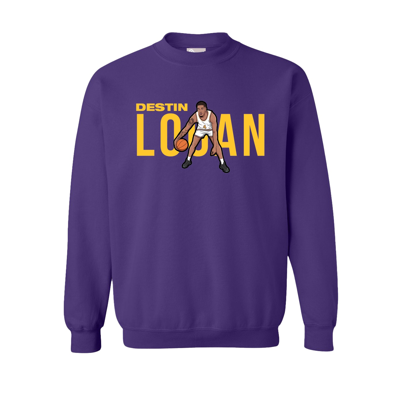 Fleece Crew — Player Name in Purple