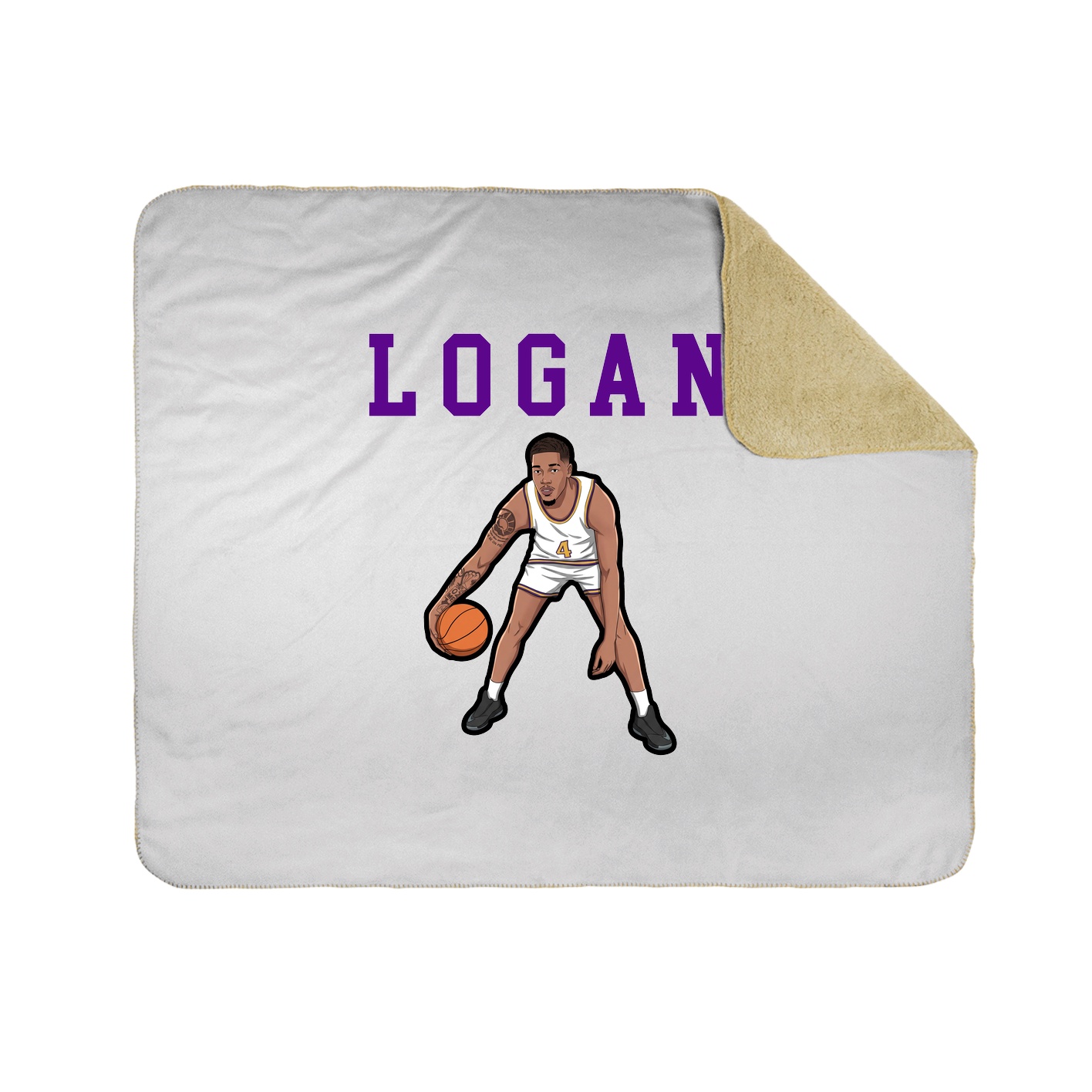 Throw Blanket — Shirsey in White