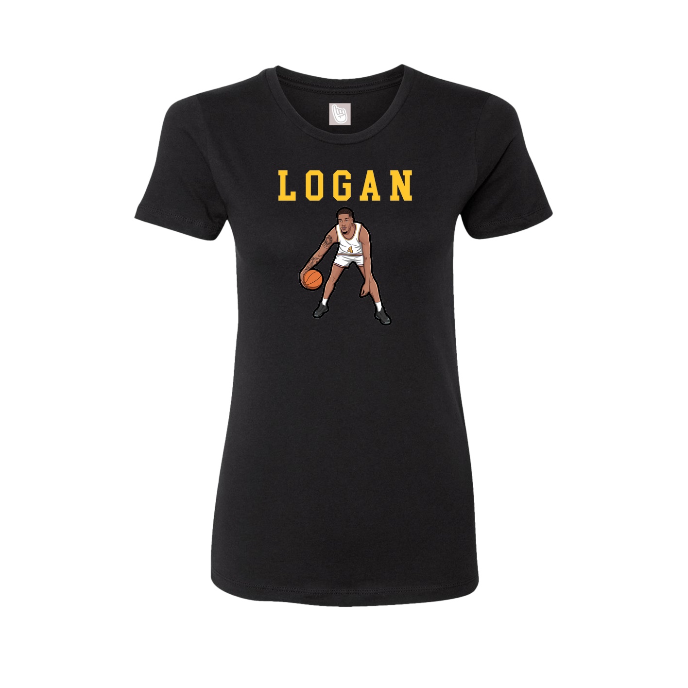 Fitted Women's Tee — Shirsey in Black