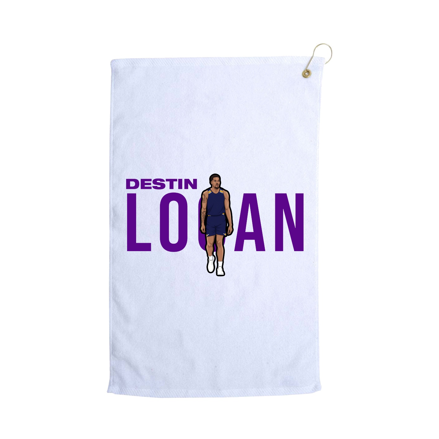 Golf Towel — Player Name in White