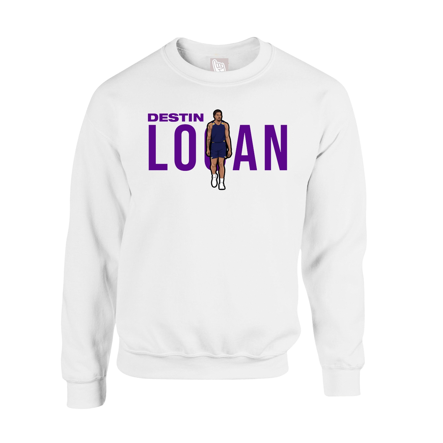 Fleece Crew — Player Name in White