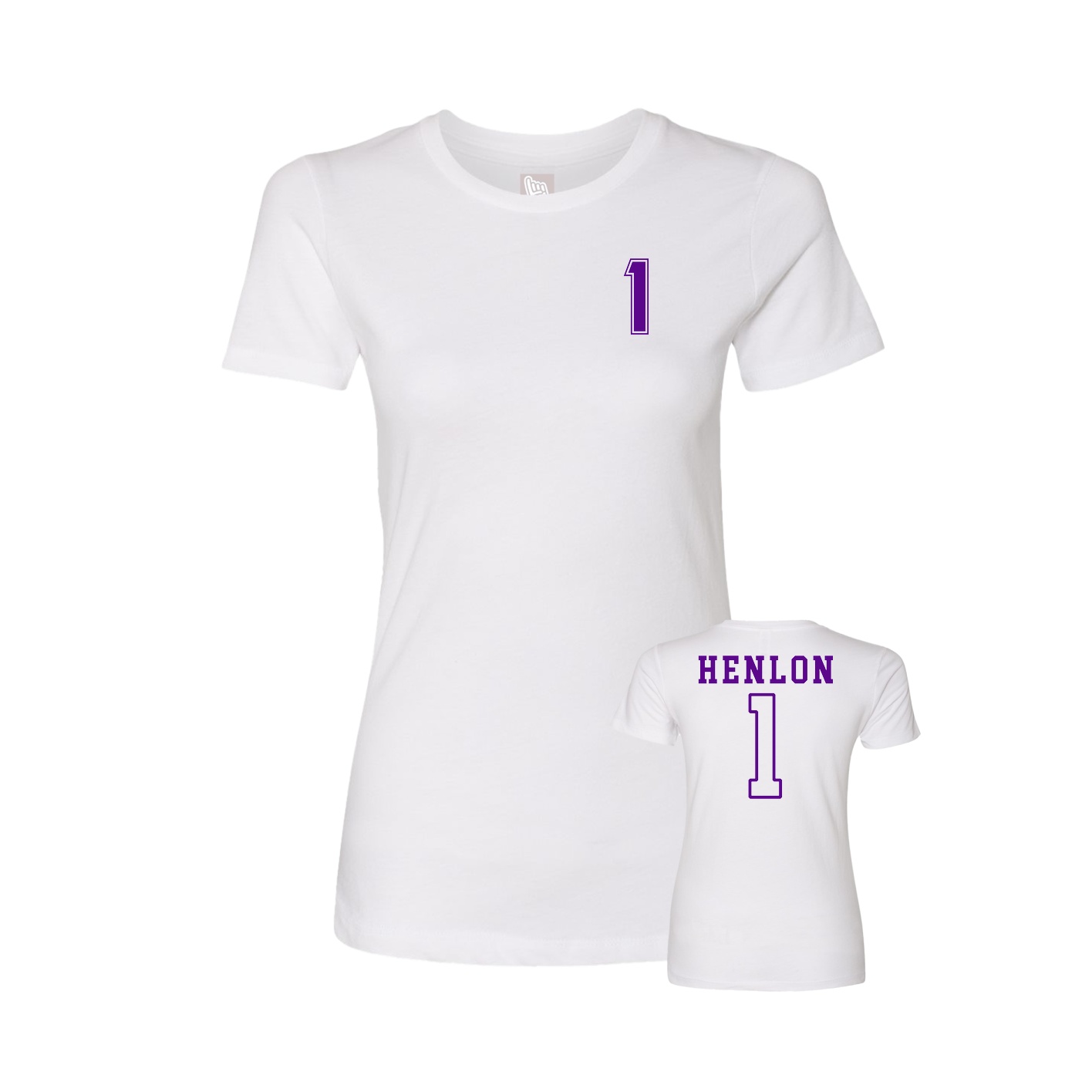 Womens Tee — Chest Back in White