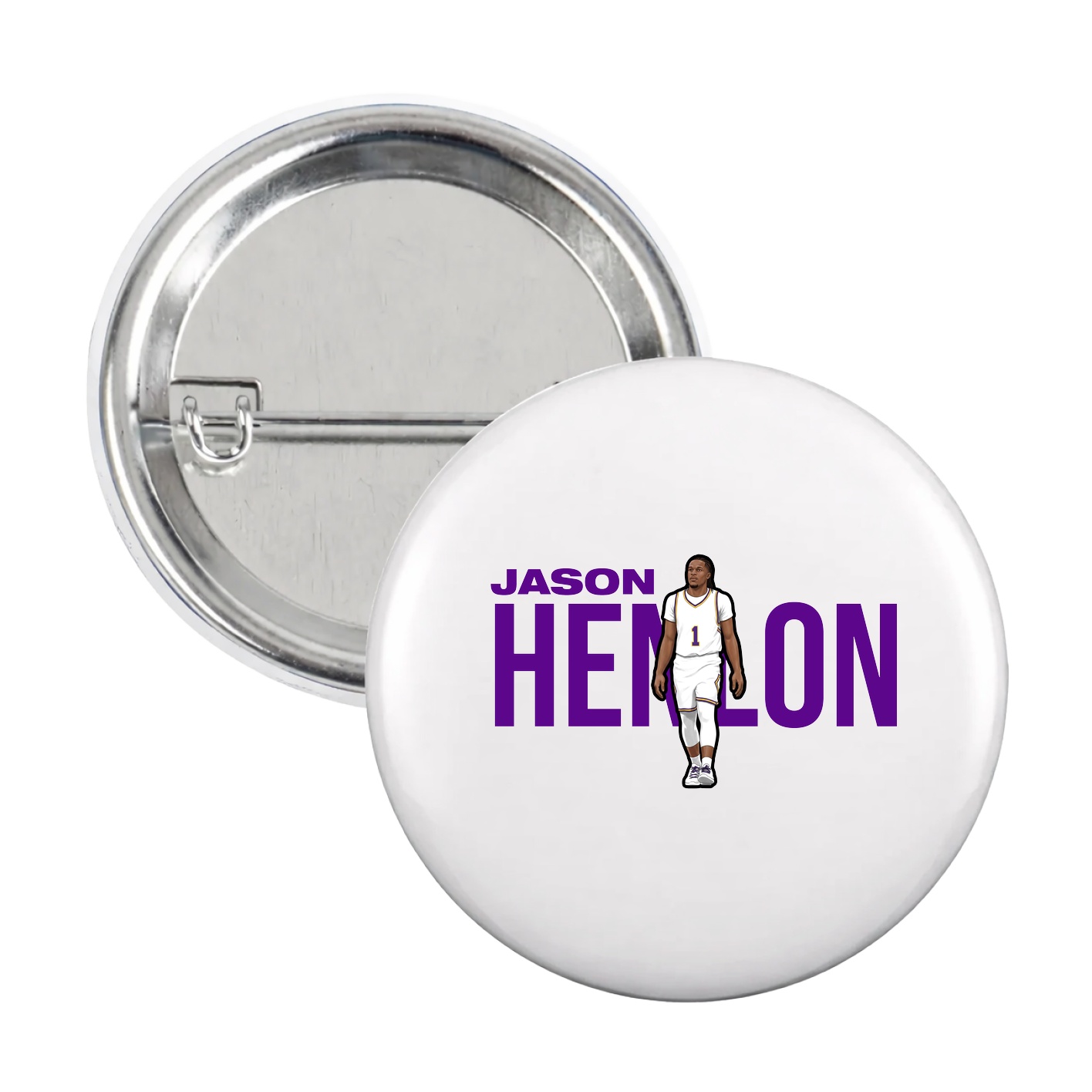 Game Day Button — Player Name in White