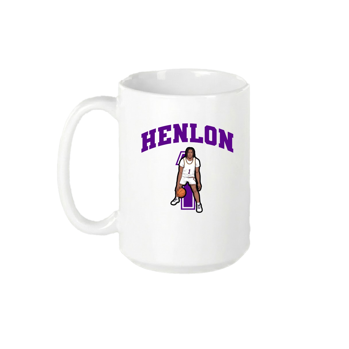 15oz Coffee Mug — Number in White