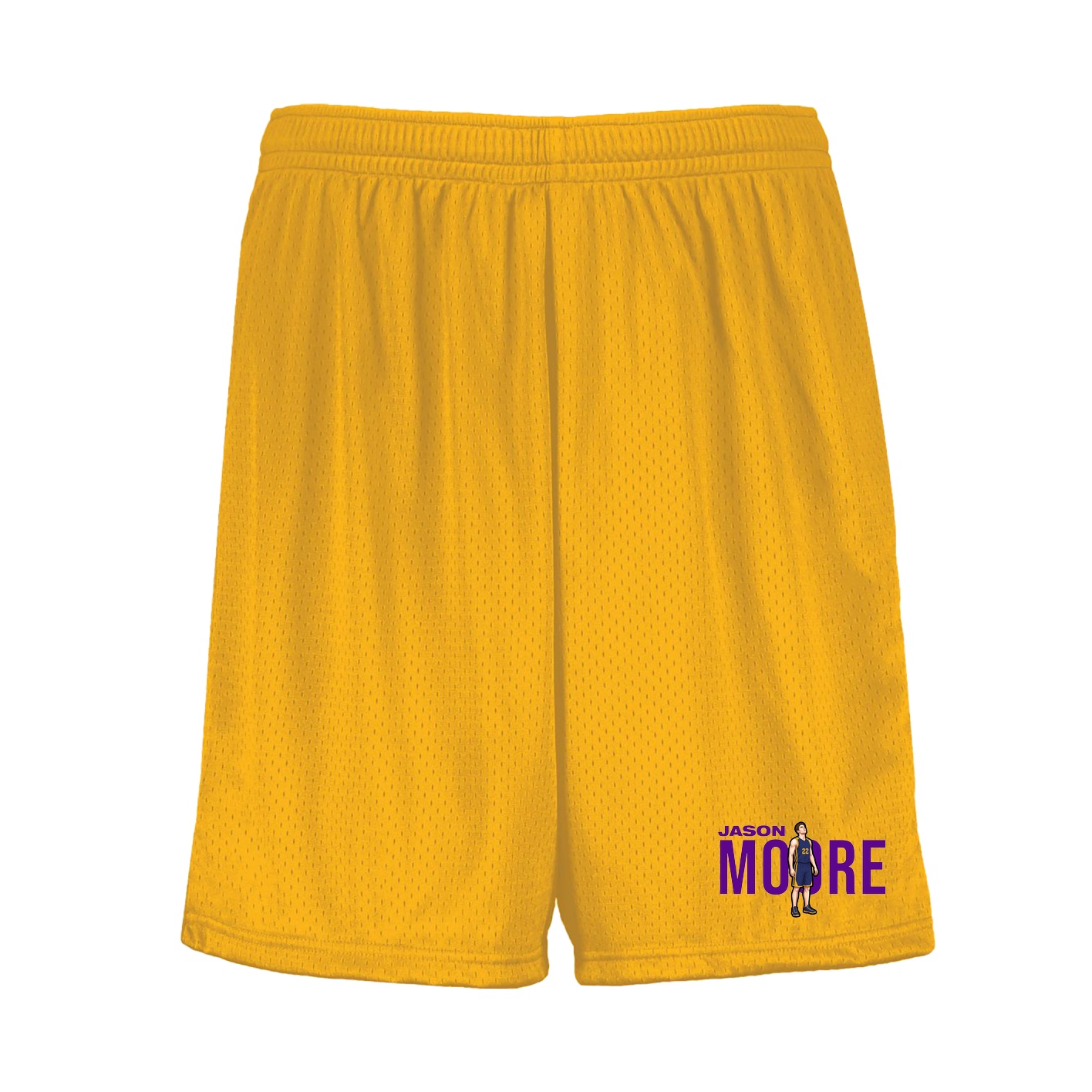 Shorts — Player Name in Gold